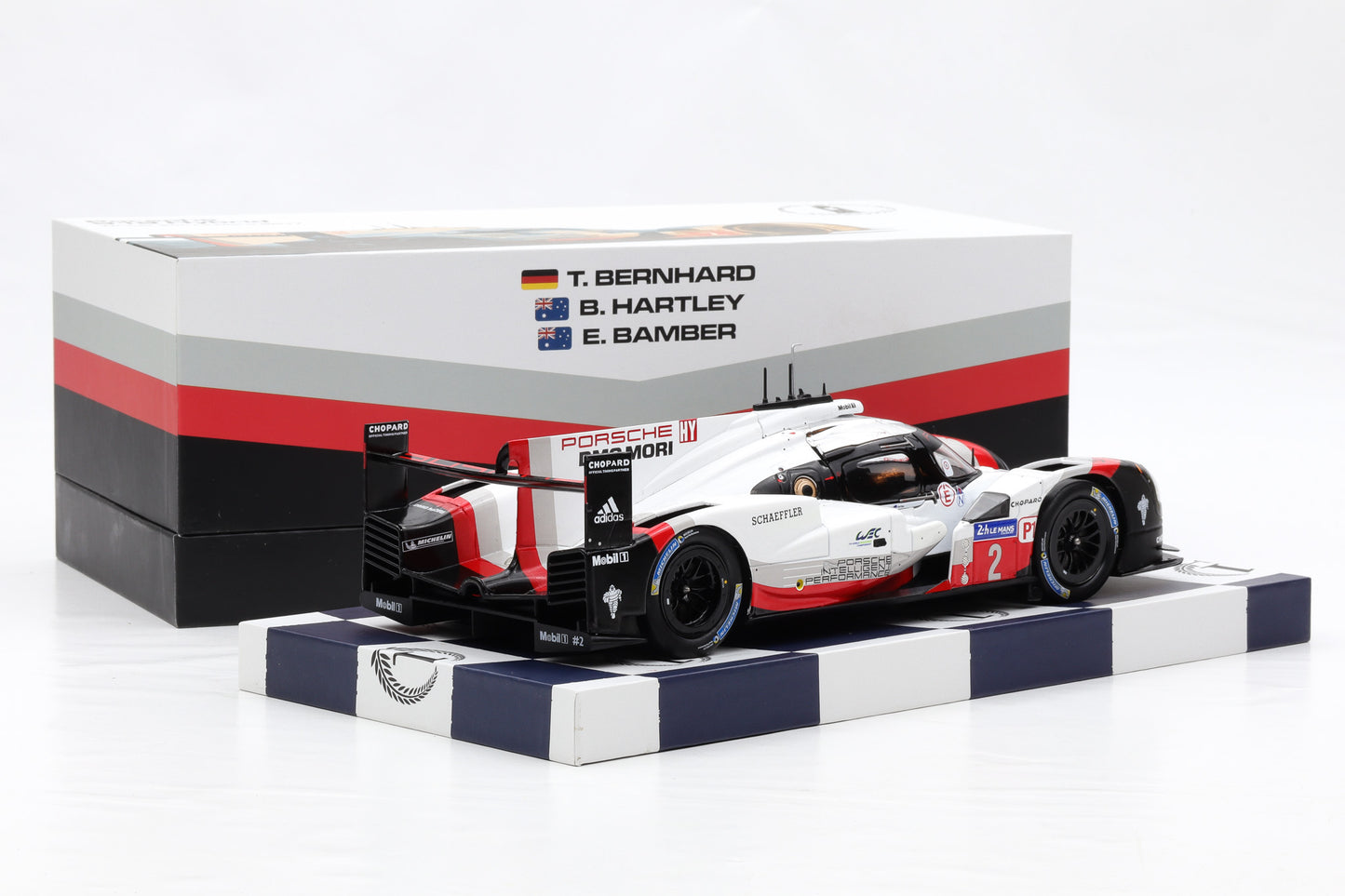 1:18 IXO Porsche 919 Hybrid #2 Sieger 24h LeMans 2017 Collector's Box