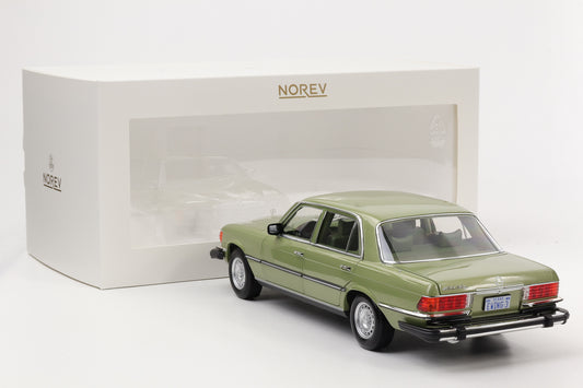 1:18 Mercedes-Benz 450 SEL 6.9 W116 Movie Dallas J.R silvergreen metallic Norev