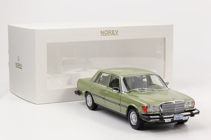 1:18 Mercedes-Benz 450 SEL 6.9 W116 Movie Dallas J.R silvergreen metallic Norev