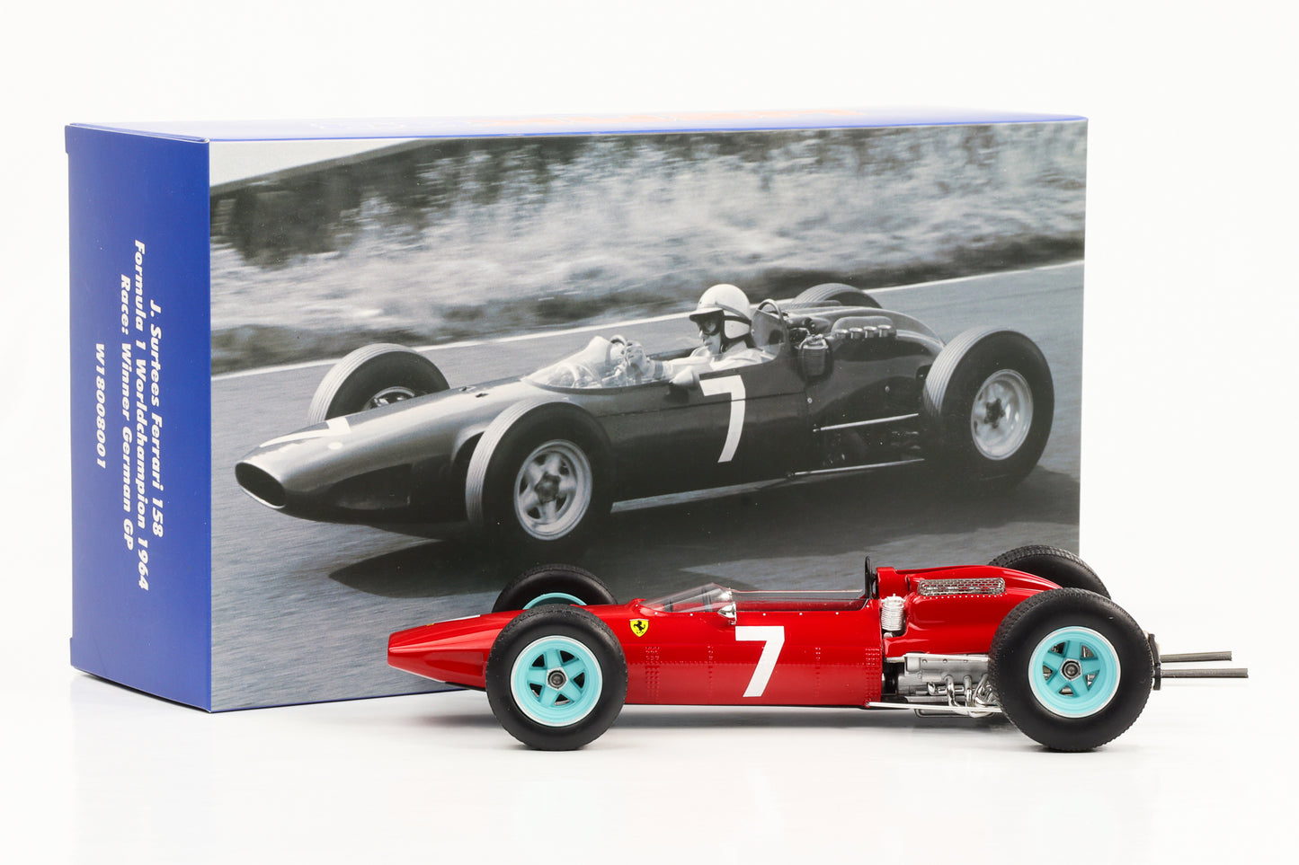 1:18 Ferrari 158 F1 #7 Surtees Campeão Mundial de 1964 Vencedor do GP da Alemanha Werk83