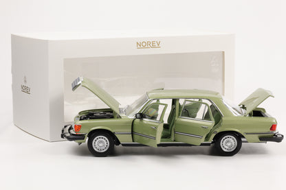 1:18 Mercedes-Benz 450 SEL 6.9 W116 Movie Dallas J.R silvergreen metallic Norev