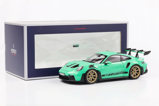 1/18 Porsche 911 992 II GT3 RS 2022 Vert menthe jantes or Norev 187362