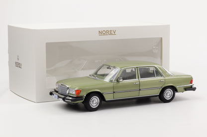 1:18 Mercedes-Benz 450 SEL 6.9 W116 Movie Dallas J.R silvergreen metallic Norev
