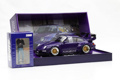 1:18 Porsche 911 993 RWB Rauh-Welt Furusato Sidney Signature Edition + Figur