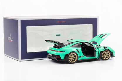 1:18 Porsche 911 992 II GT3 RS 2022 Mint green rims gold Norev 187362