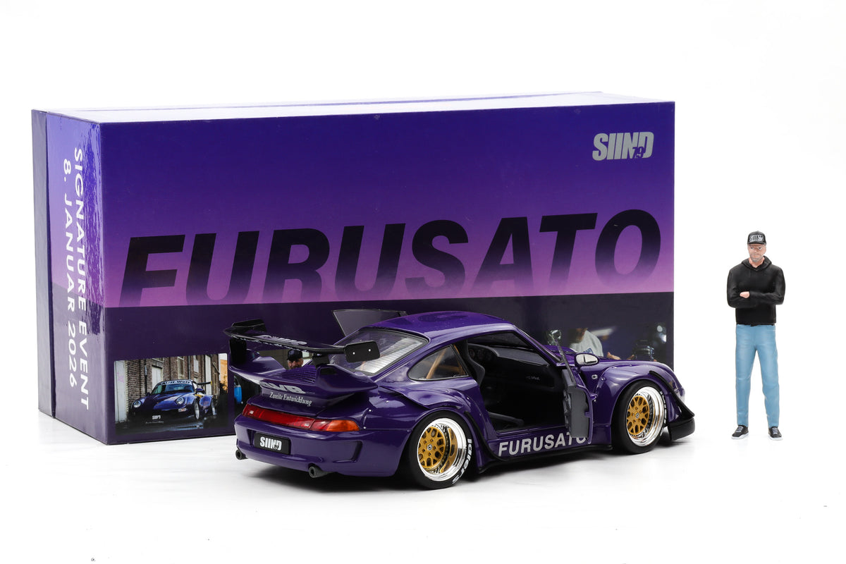 1:18 Porsche 911 993 RWB Rauh-Welt Furusato Sidney Signature Edition + Figur