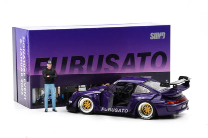 1:18 Porsche 911 993 RWB Rauh-Welt Furusato Sidney Signature Edition + Figur