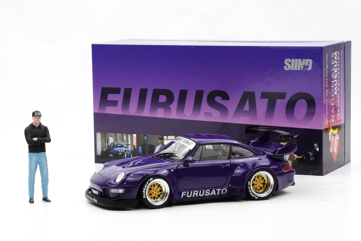 1:18 Porsche 911 993 RWB Rauh-Welt Furusato Sidney Signature Edition + Figur