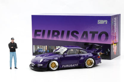 1:18 Porsche 911 993 RWB Rauh-Welt Furusato Sidney Signature Edition + Figur