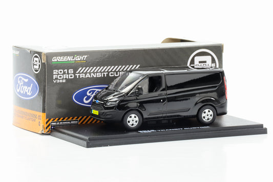 1:43 2016 Ford Transit Custom V362 noir Greenlight