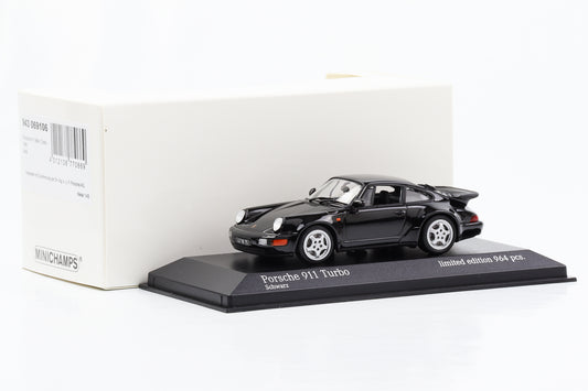 1:43 بورش 911 964 توربو 1990 فيلم أسود Bad Boys 2 Minichamps