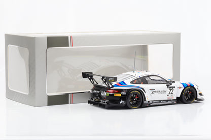 1:18 保时捷 911 GT3 R #22 24h Spa 2021 Martini Racing GPX Bamber Campbell IXO