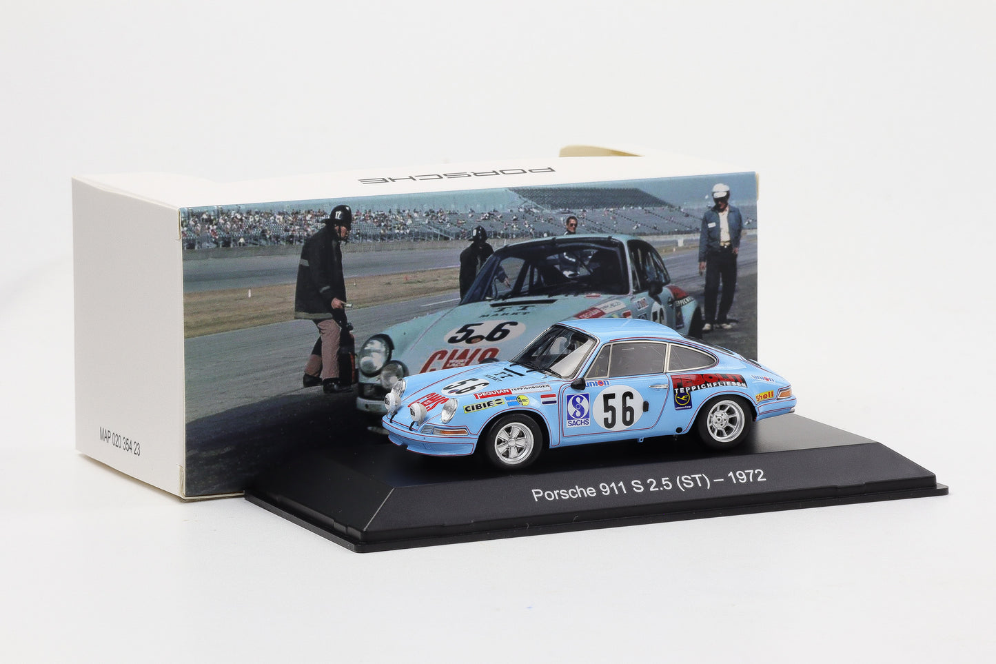 1:43 Spark Porsche 911 S 2.5 (ST) 1972 CWS 24H Le Mans MAP Museum