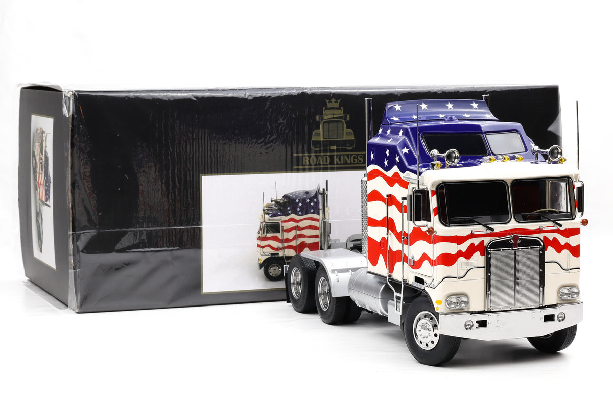 1:18 Kenworth K 100 Aerodyne COE Sattelzugmaschine "Stars & Stripes" 1976 Road Kings