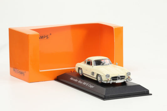 1:43 Minichamps Mercedes-Benz 300 SL Coupe 1957 W198 weiß creme Maxichamps