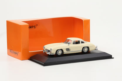 1:43 Minichamps Mercedes-Benz 300 SL Coupe 1957 W198 weiß creme Maxichamps