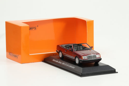 1:43 Minichamps Mercedes-Benz 300 CE-24 Cabriolet 1991 metallic rot Maxichamps