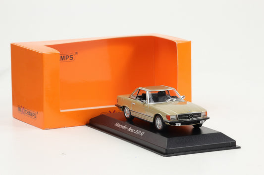 1:43 Minichamps Mercedes-Benz 350 SL Hardtop 1974 gold Maxichamps