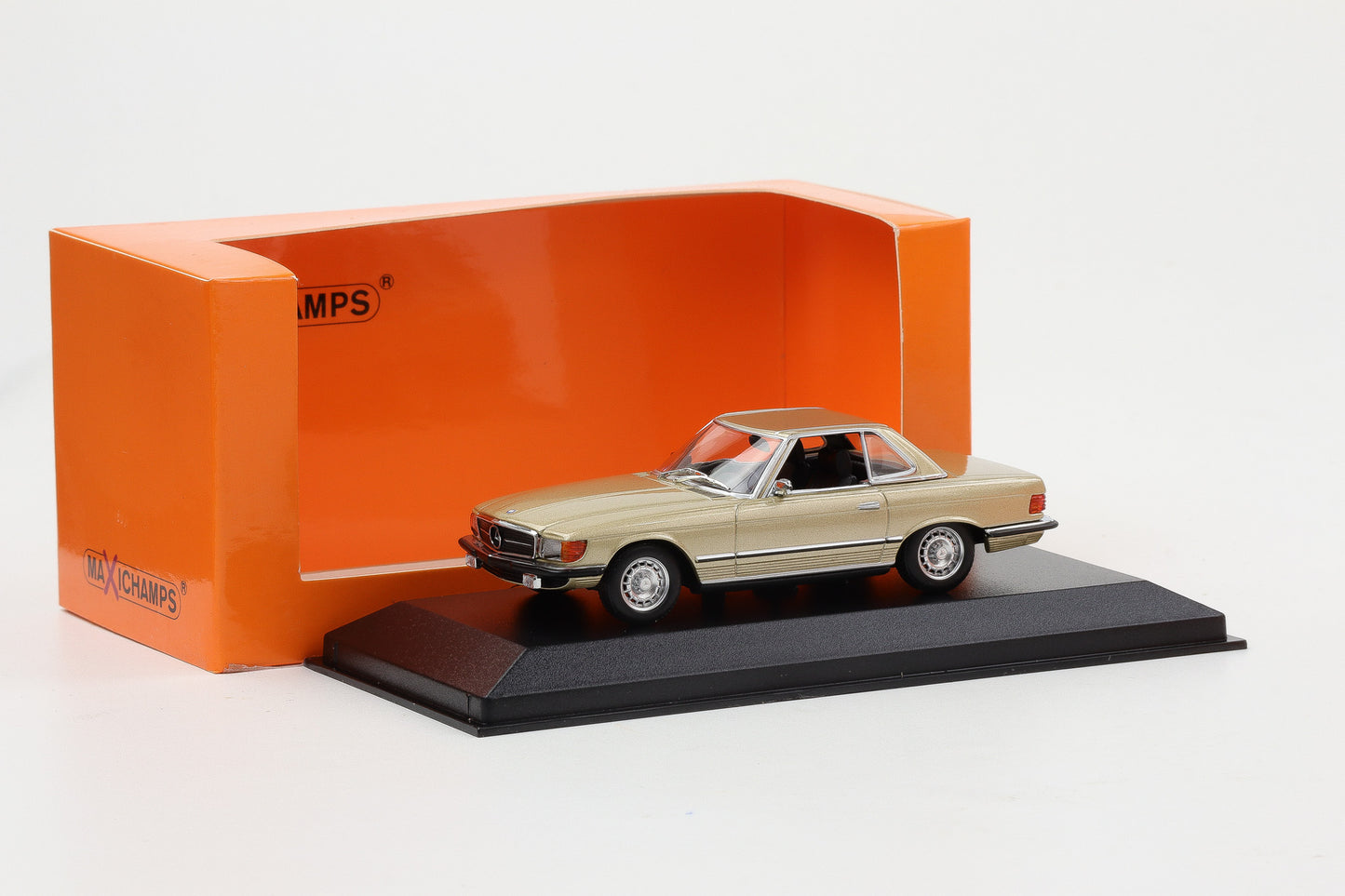 1:43 Minichamps Mercedes-Benz 350 SL Hardtop 1974 gold Maxichamps