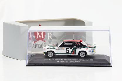 1:43 Fiat 131 Abarth #5 Ganador Rallye Acrópolis 1978 Röhrl Geistdörfer CMR