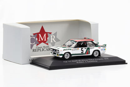 1:43 Fiat 131 Abarth #5 Vainqueur Rallye Acropole 1978 Röhrl Geistdörfer CMR