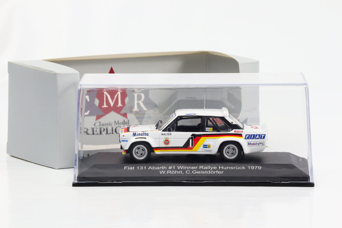 1:43 Fiat 131 Abarth #1 Vainqueur Rallye Hunsrück 1979 Röhrl Geistdörfer CMR