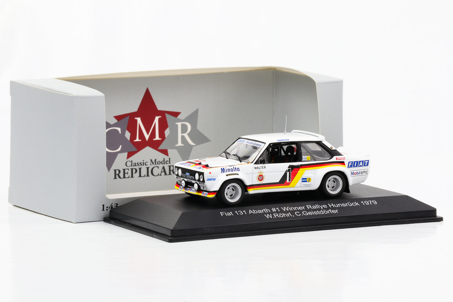 1:43 Fiat 131 Abarth #1 Vencedor Hunsrück Rally 1979 Röhrl Geistdörfer CMR