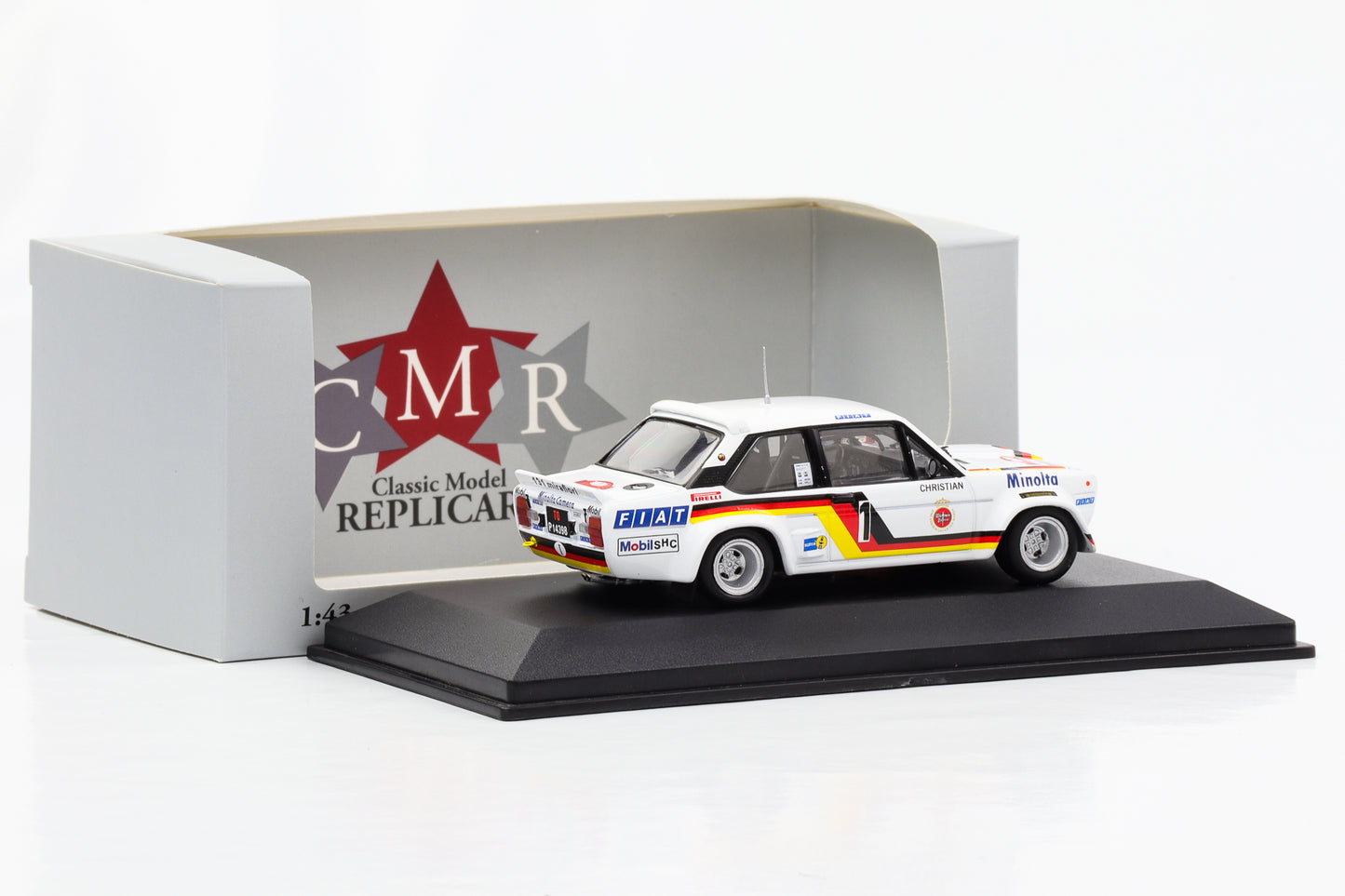 1:43 Fiat 131 Abarth #1 Vainqueur Rallye Hunsrück 1979 Röhrl Geistdörfer CMR