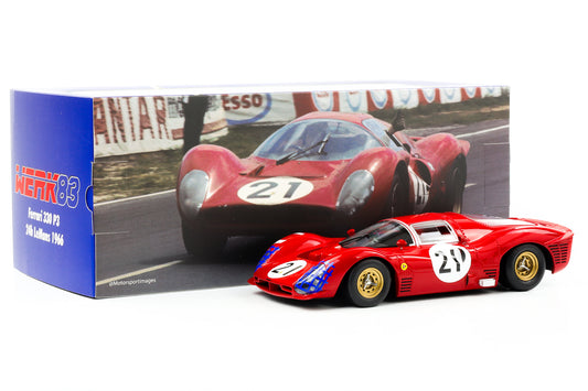 1:18 Ferrari 330 P3 Coupe #21 Bandini, Guichet 24h Le Mans 1966 WERK83 fundido