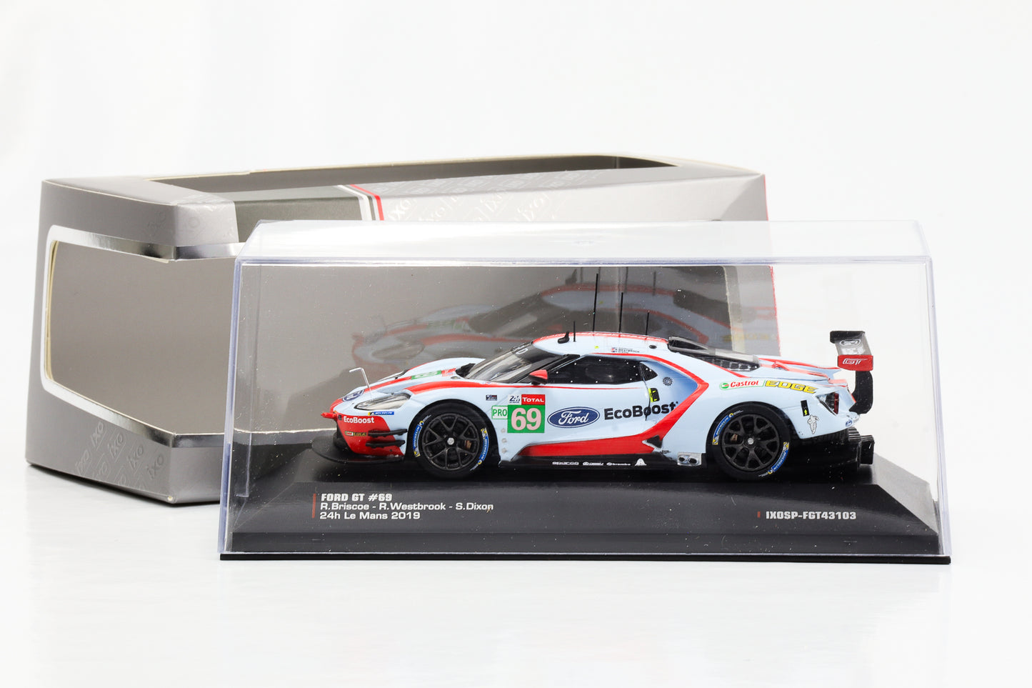 1:43 Ford GT #69 24h Le Mans 2019 Briscoe, Westbrook, Dixon IXO