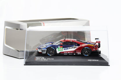 1:43 Ford GT #68 3ª LMGTE Pro Classe 24h Le Mans 2018 Hand, Müller, Bourdais IXO