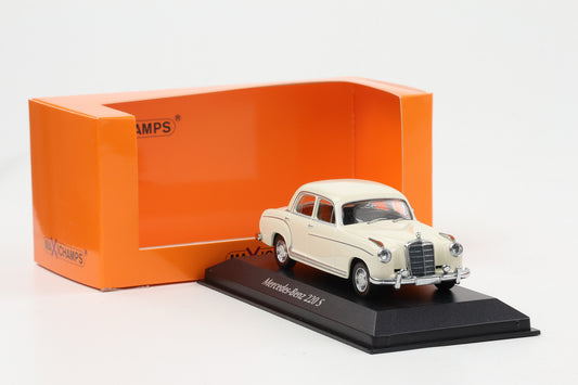 1:43 Minichamps Mercedes-Benz 220 S W180 1956 weiß Maxichamps
