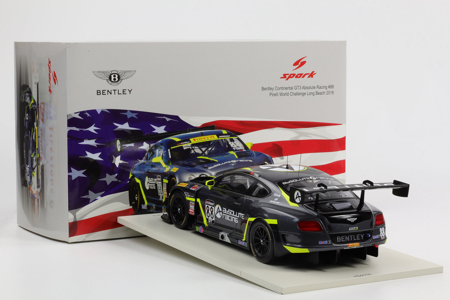 1:18 Spark Bentley Continental GT3 #88 Pirelli Challenge Long Beach 2016 18US002