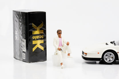 1:18 Ferrari Testarossa Monospecchio US-Version 1984 mit Figur Sonny Miami Vice Movie KK-Scale