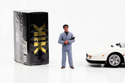 1:18 Figura Miami Vice Rico Tubbs Stands Filme Figuras em escala KK