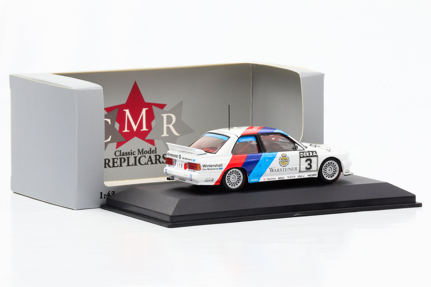 1:43 BMW M3 E30 Sport Evolution #3 DTM 1991 Johnny Cecotto CMR
