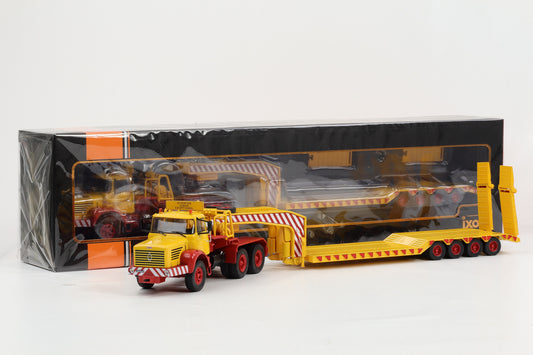 1:43 IXO LKW Berliet TB 015 M3 6x4 1960  gelb / rot Tiefladesattelzug TR028