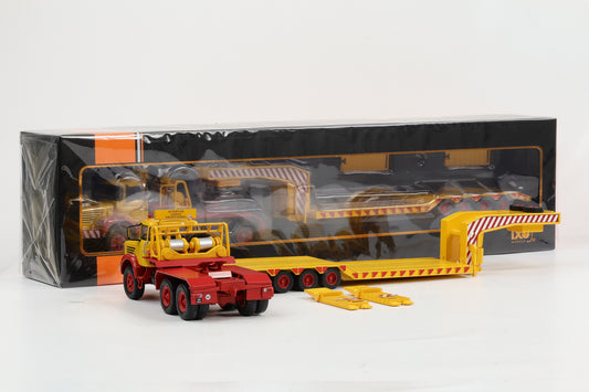 1:43 IXO LKW Berliet TB 015 M3 6x4 1960  gelb / rot Tiefladesattelzug TR028