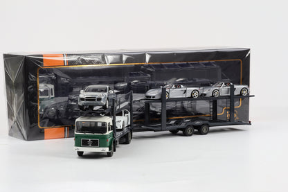 1:43 IXO MAN LKW 1976 Autotransporter mit Anhänger (ohne Fahrzeuge)