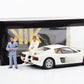 1:18 Ferrari Testarossa US 1984 mit Figur Sonny Tubbs Miami Vice Movie KK-Scale