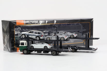 1:43 IXO MAN LKW 1976 Autotransporter mit Anhänger (ohne Fahrzeuge)