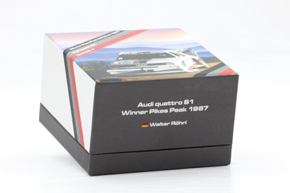 1:43 Audi Quattro S1 #1 Winner Pikes Peak 1987 Walter Röhrl CMR Collector`s Box