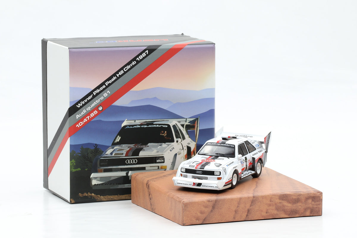 1:43 Audi Quattro S1 #1 Winner Pikes Peak 1987 Walter Röhrl CMR Collector`s Box