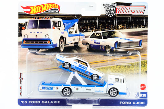 1:64 Team Transport Set of 2 1965 Ford Galaxie Ford C-800 Hot Wheels