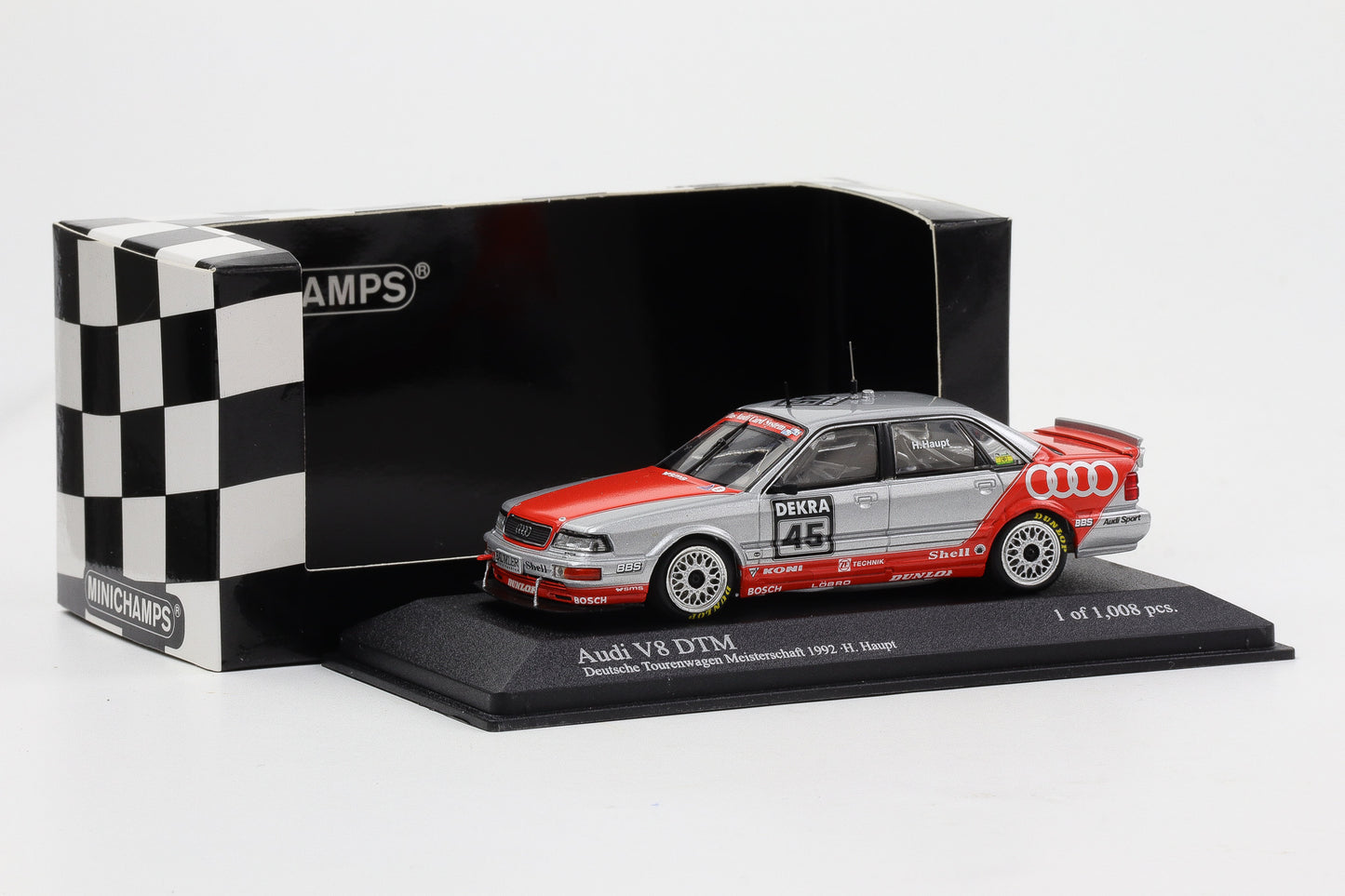 1:43 Minichamps Audi V8 STM 1992 #45 Hubert Haupt