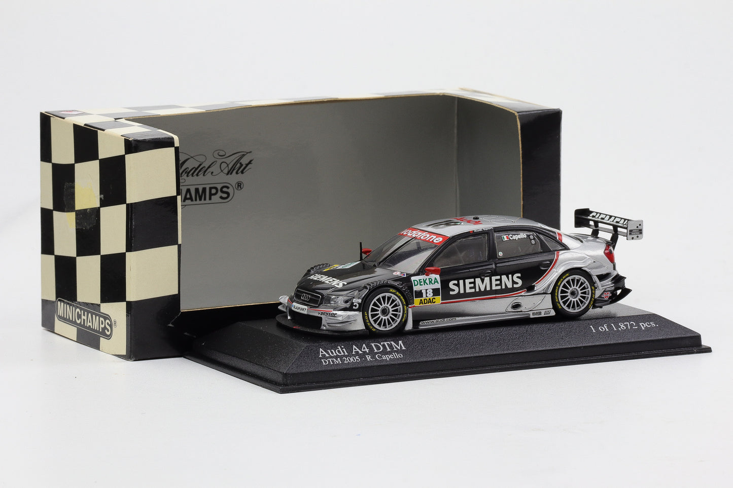 1:43 Minichamps Audi A4 DTM 2005 Audi Sport Team Joest #18 R. Capello