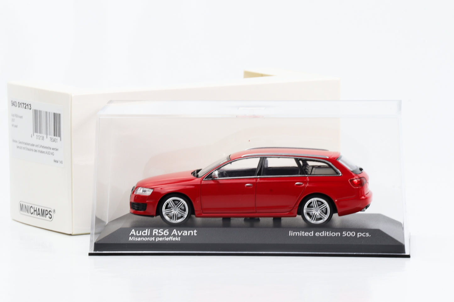 1:43 Audi RS5 Avant misano red pearl effect 2007 Minichamps