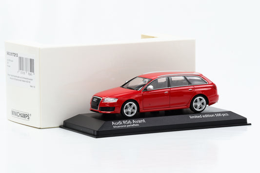 1:43 Audi RS5 Avant misano efeito pérola vermelha 2007 Minichamps