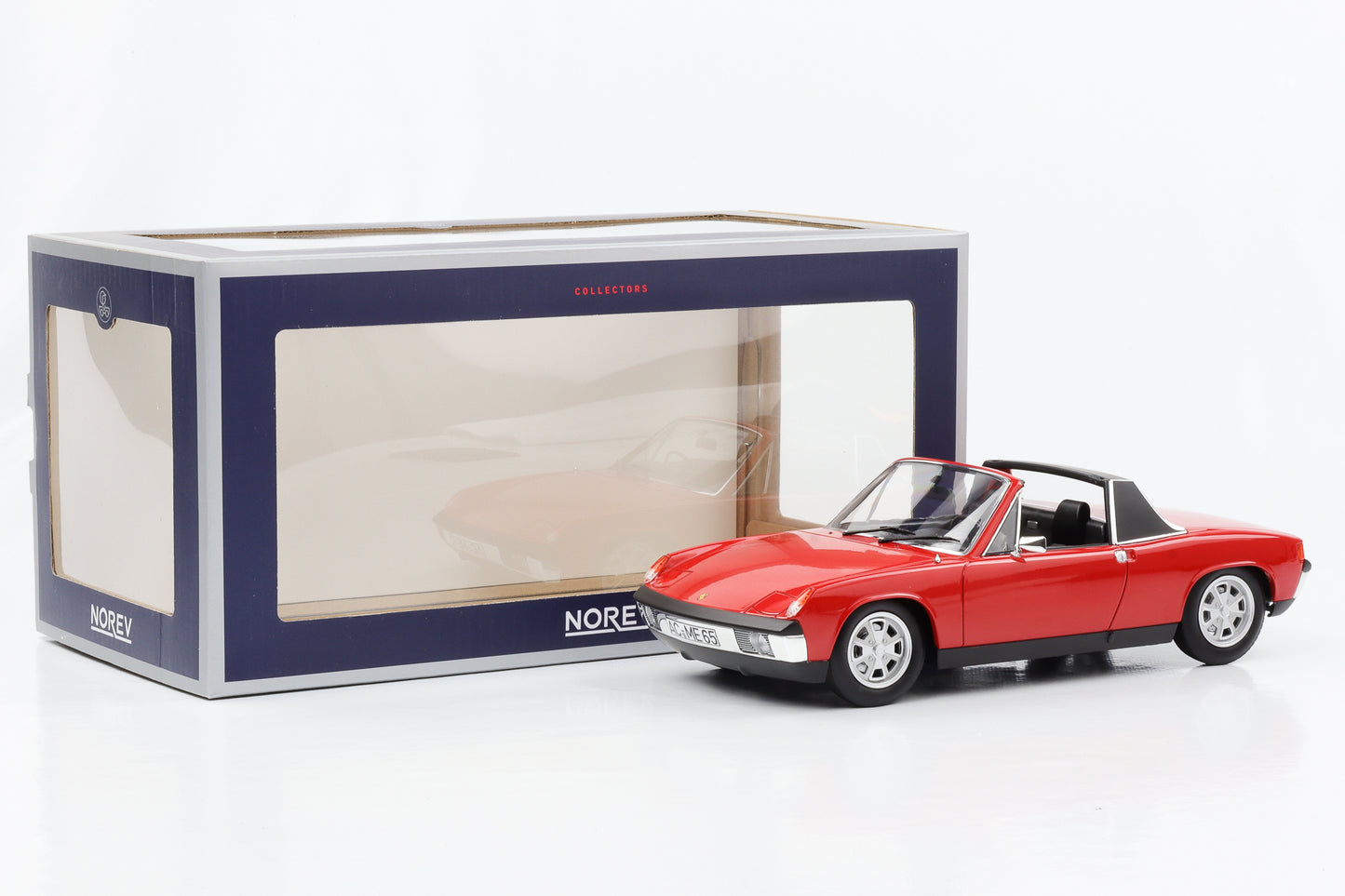 1:18 VW Porsche 914 1.7 Bahia vermelho com jantes Baby Fuchs Norev 187690