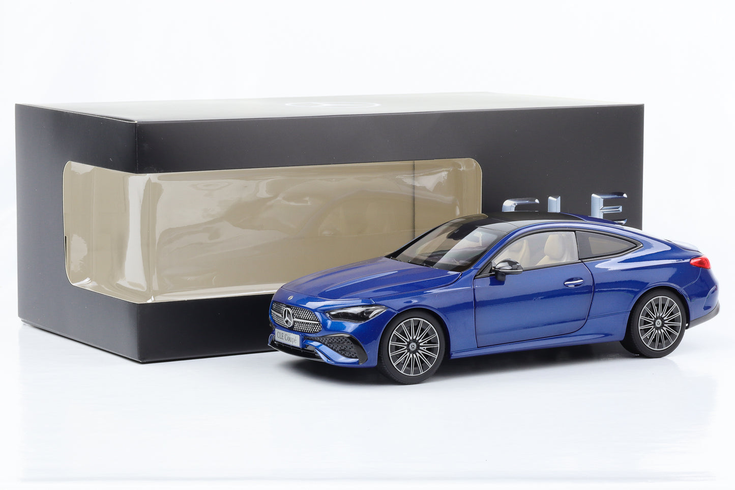 1:18 Mercedes-Benz CLE Coupé AMG Line C236 blu spettrale Rivenditore Norev